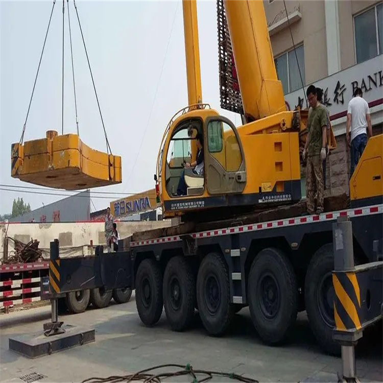 汨罗当地吊车出租|机器吊装|75吨|工厂搬迁服务